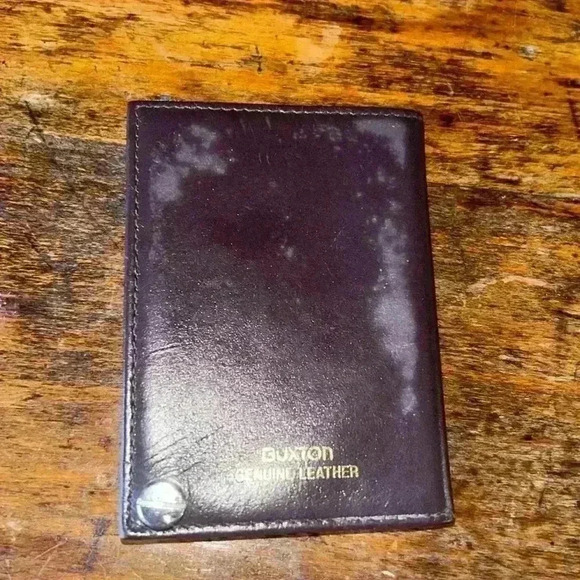 Vintage Buxton Fan Card Case 10  Plastic Wallet Inserts ‎ Holds 20 Cards, BROWN - Picture 3 of 5